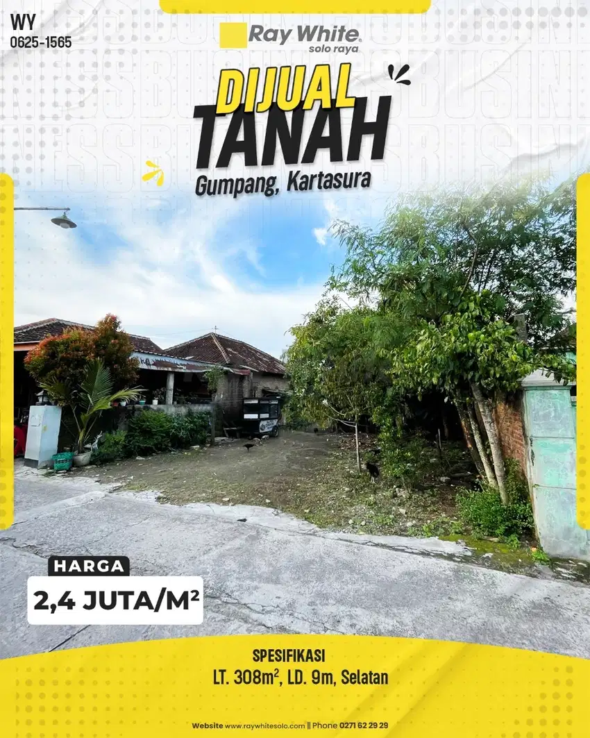 TANAH SIAP BANGUN GUMPANG KARTASURO