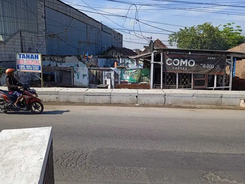 Lahan usaha 595 m2 harga 8 juta permeter di Ketajen,Gedangan,Sidoarjo