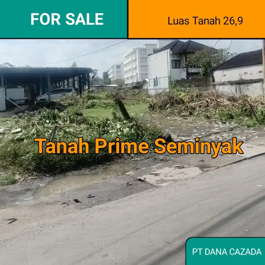 TANAH SEMINYAK 26,9ARE