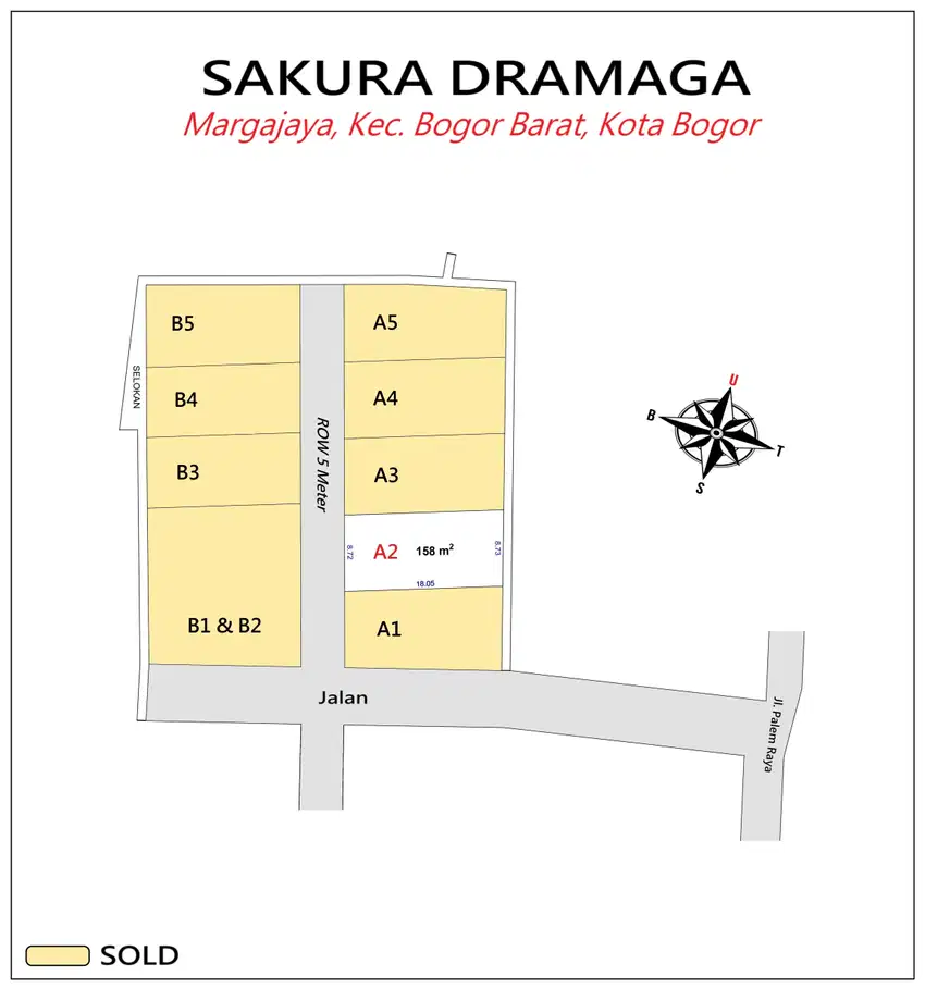 Kavling Sakura Dramaga Bogor legalitas SHM