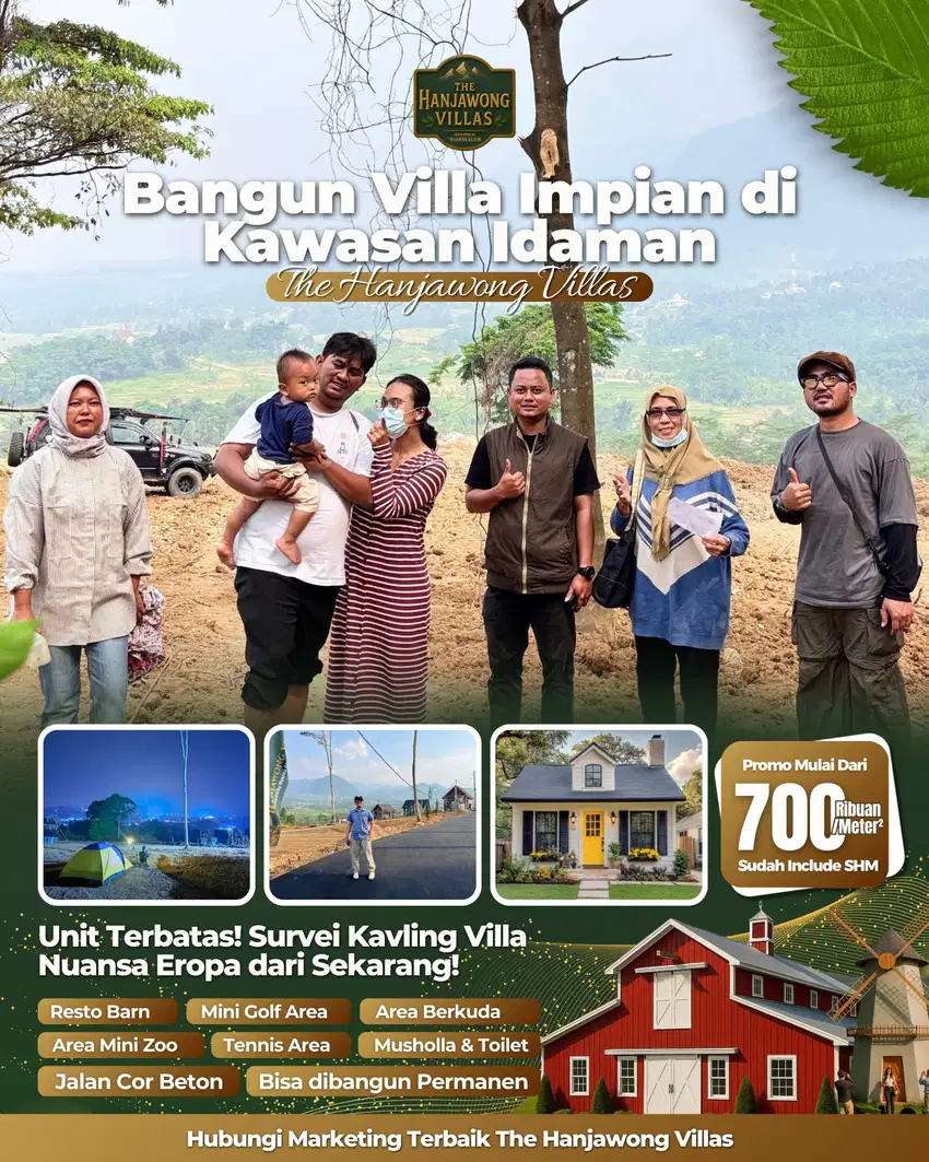 The hanjawong villas tanah kavling Villa Eropa di puncak dua bogor
