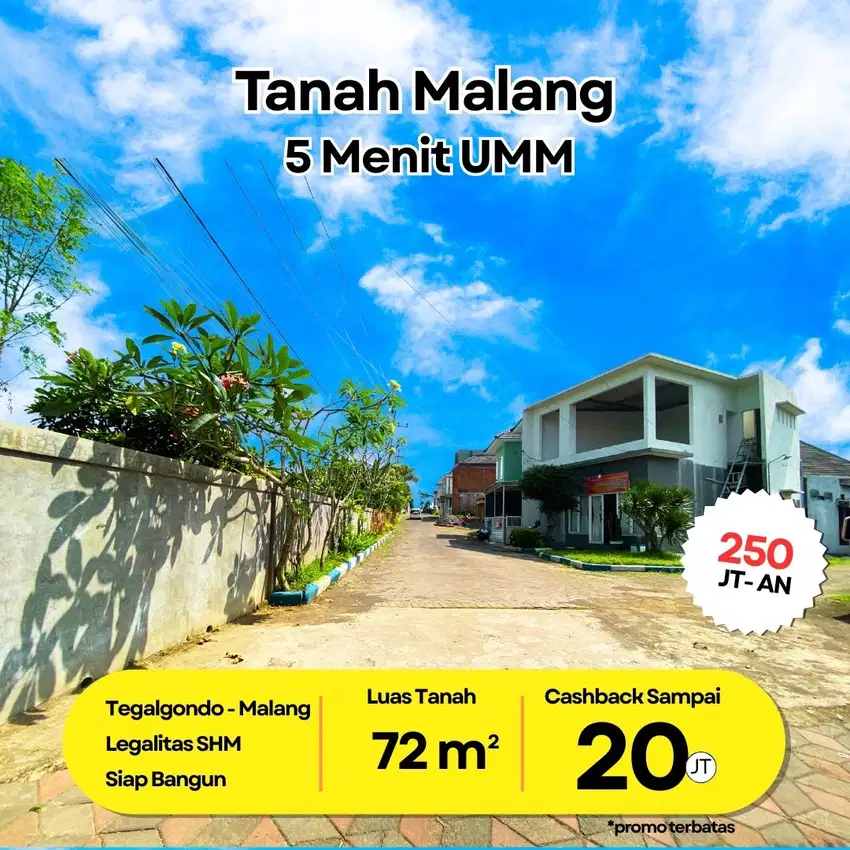 Kapling Investasi Dekat Kampus UMM Malang