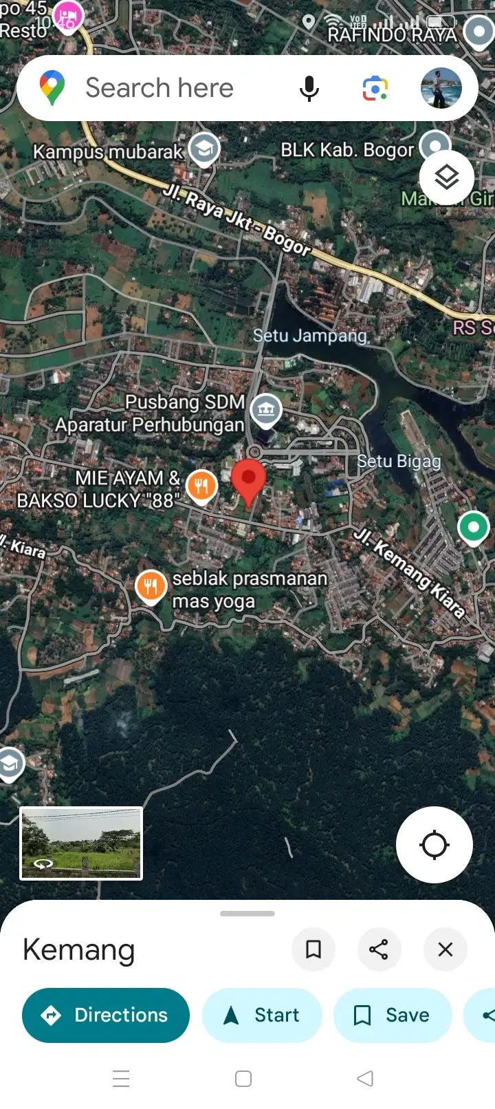Jual tanah SHM di Pabuaran Kemang Bogor luas 1483 m2