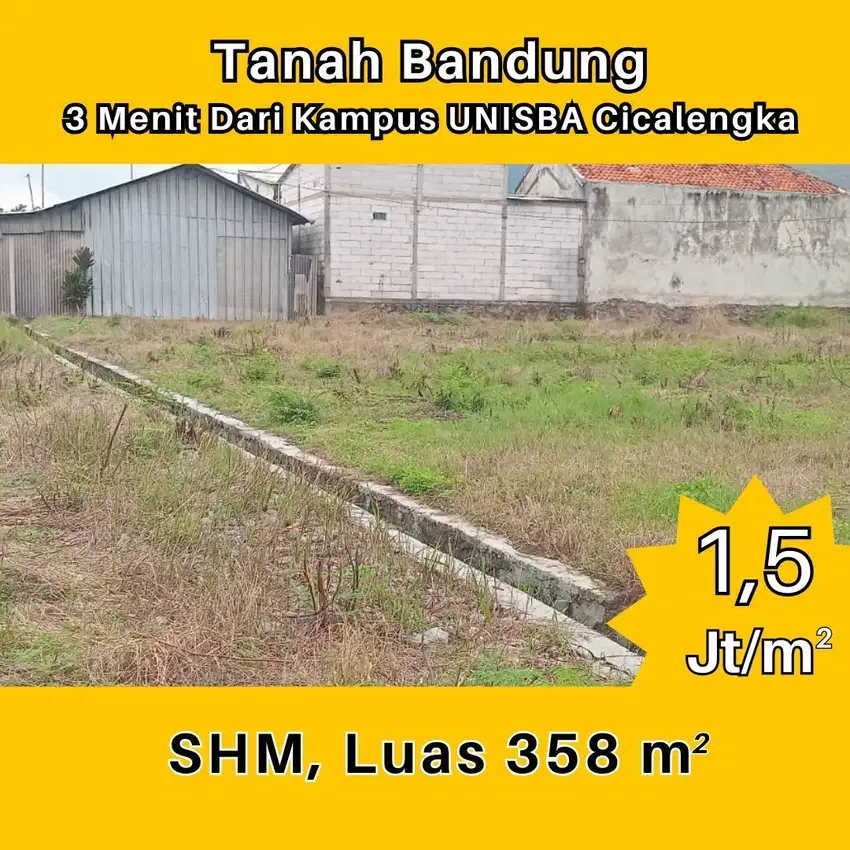 Tanah Bandung Cicalengka 300 Meter Dari Kampus & RS UNISBA