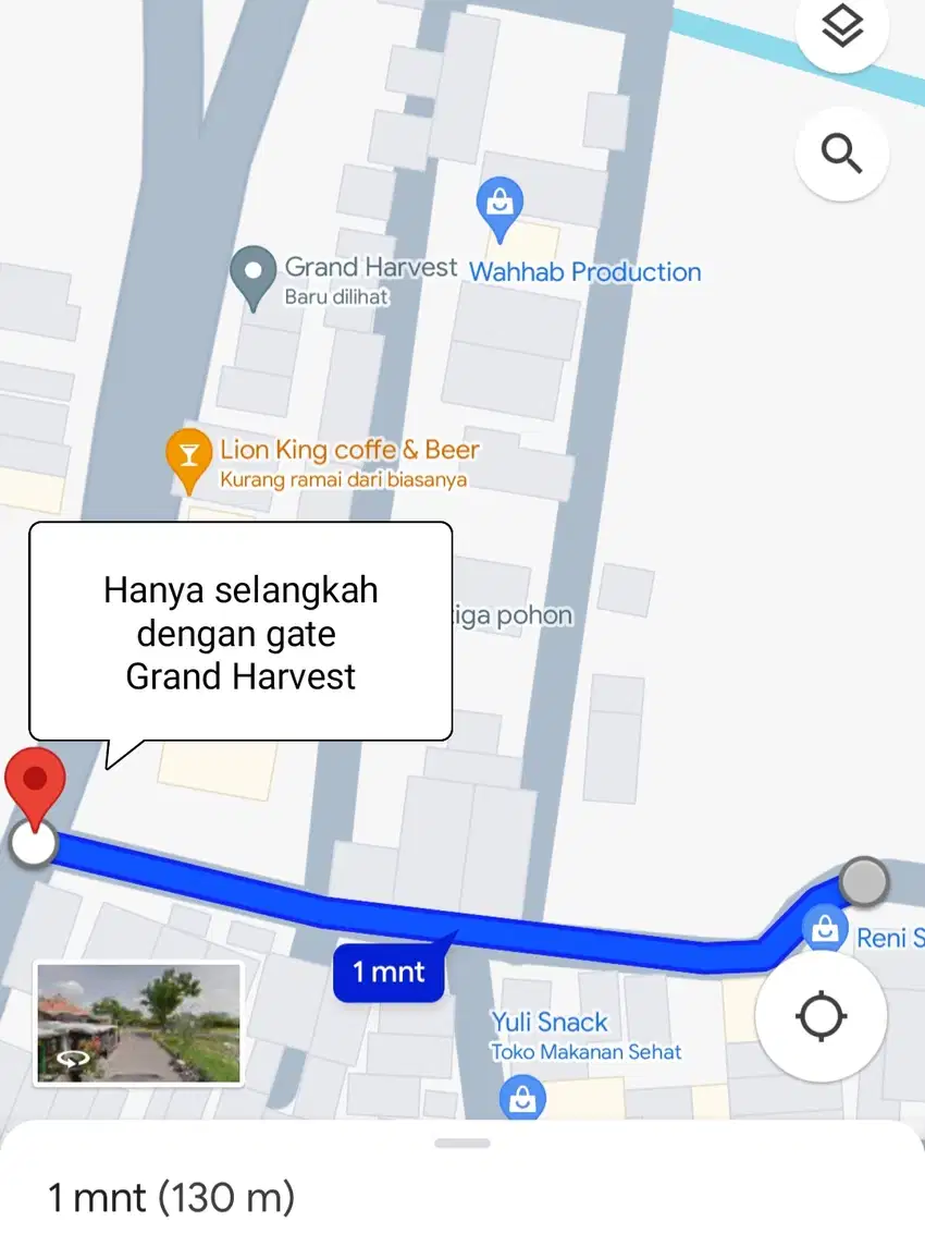 Tinggal 3 Tanah d bwh hrg Pasar Surabaya dk Wiyung Kebraon Gunungsari