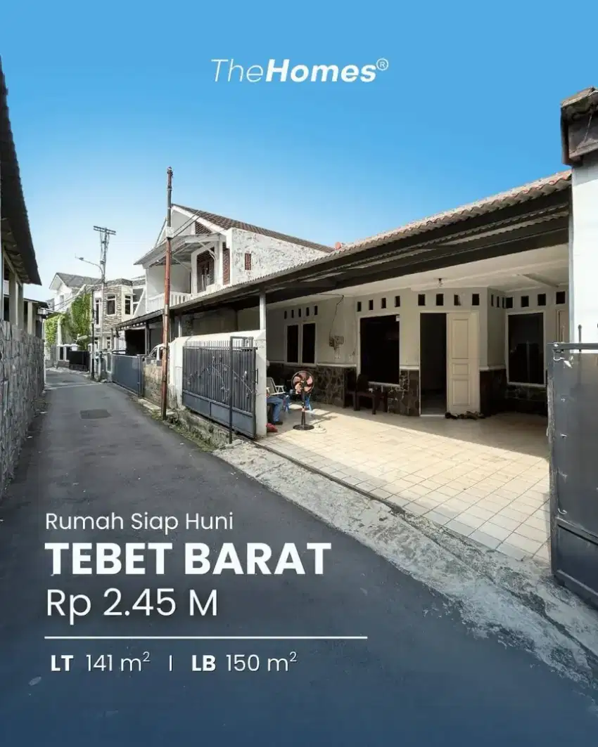 Dijual Rumah siap huni  akses 1mobil dekat kejalan 2mobil lokasi Tebet