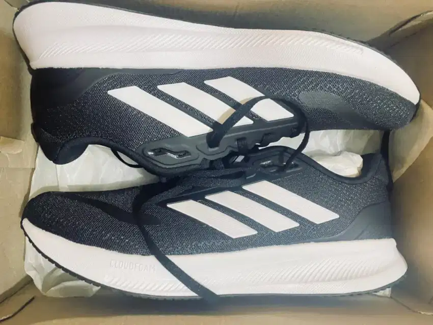 Sepatu Adidas Runfalcon 5 Ori BNIB Black-White