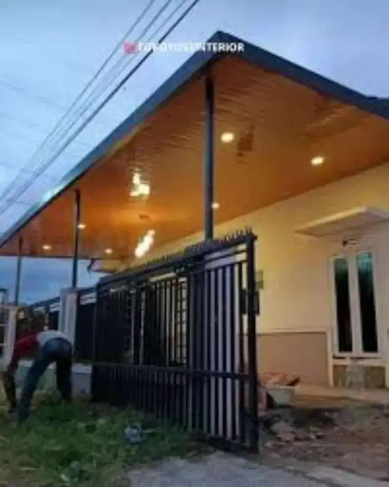 kanopi pelapon pvc atap galvalum bergeransi
