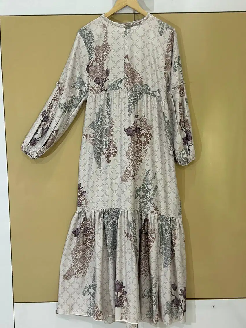 [RKN-009O] Premium Preloved Gamis Ungu Batik