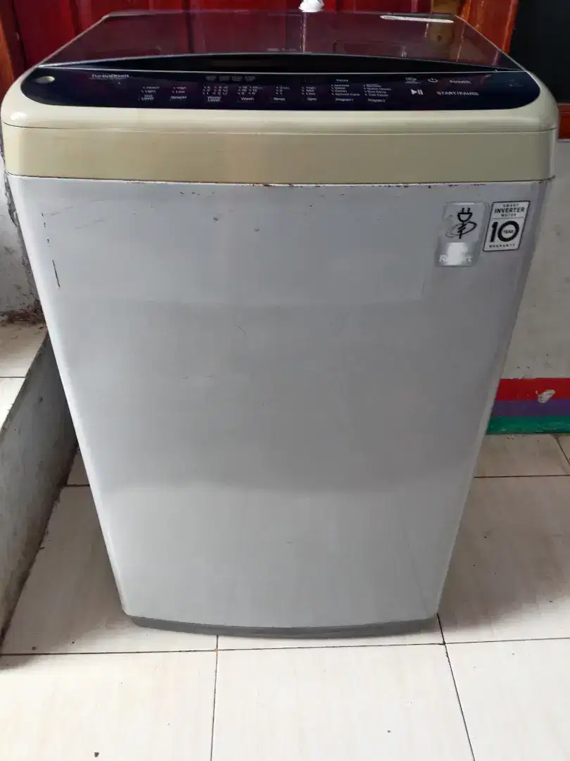 jual mesin cuci LGinventer 8kg digital/otomatis siap pakai  irit strum
