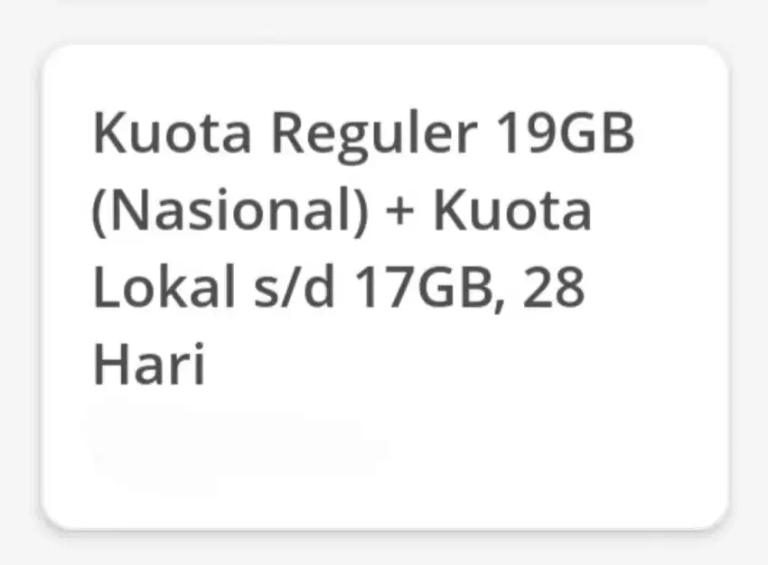 Kuota Internet XL Jumbo 19GB