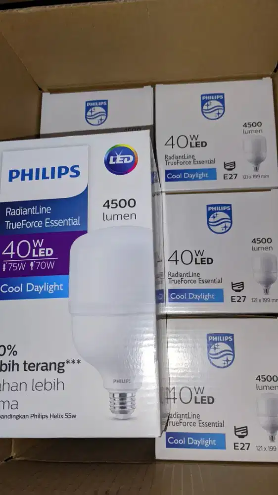 LAMPU LED PHILIPS 40 WATT 1 DUS ISI 6 BIJI