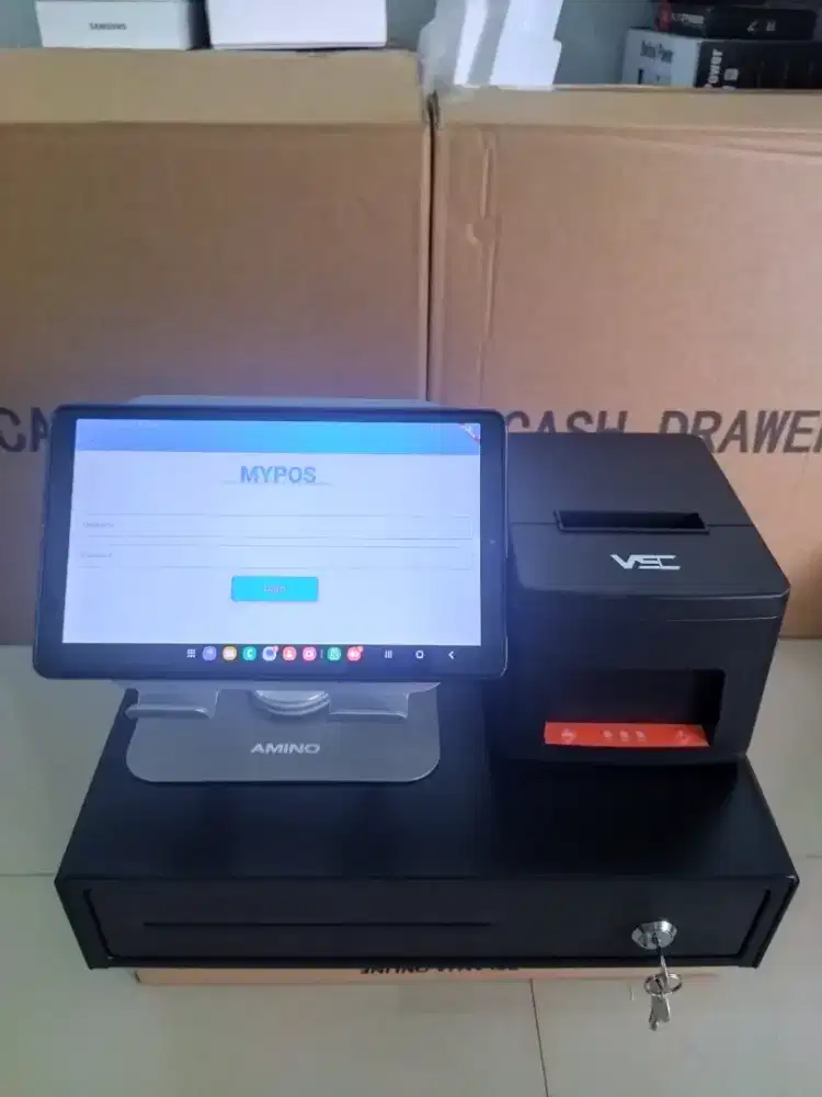 Mesin kasir android Samsung 8inch 2/32 - Paket lengkap