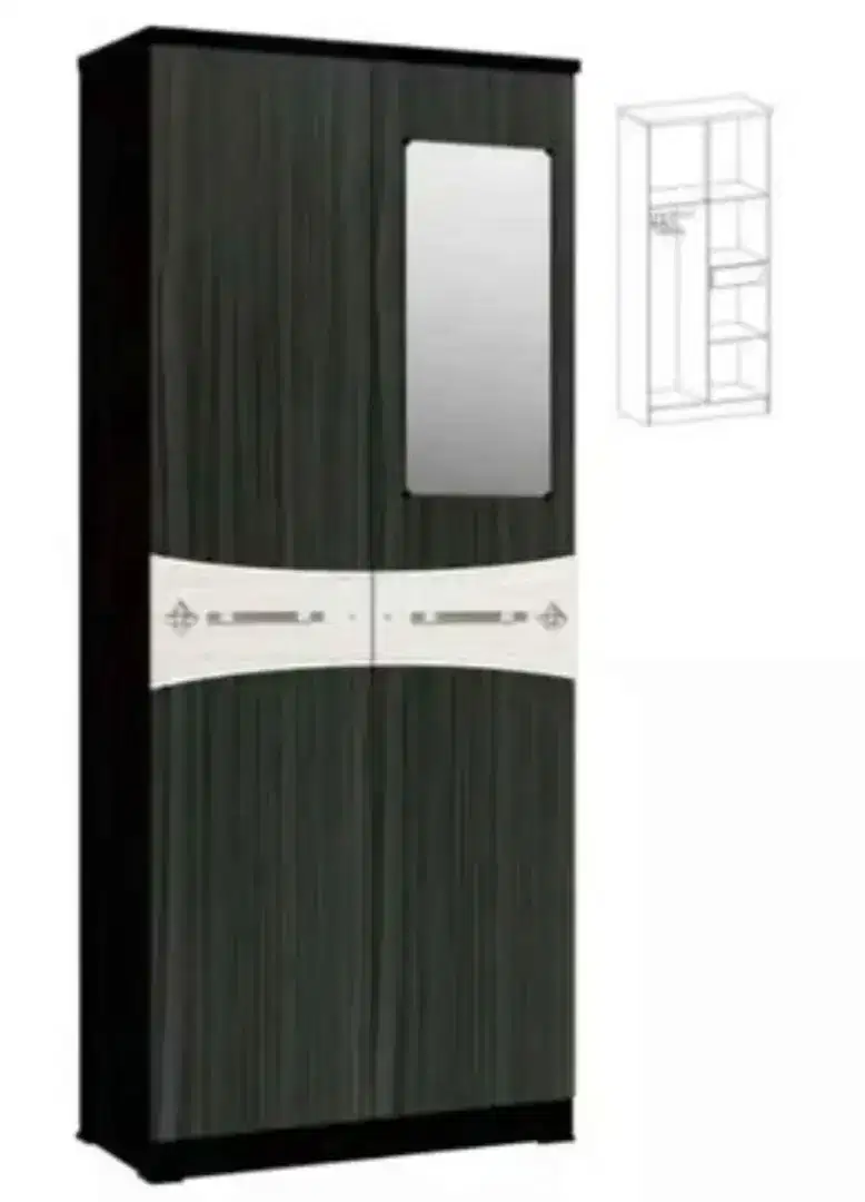 Lemari Pakaian 2 Pintu Astrobox New Blade 2P