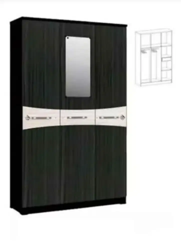 Lemari Pakaian 3 Pintu Astrobox New Blade 3P