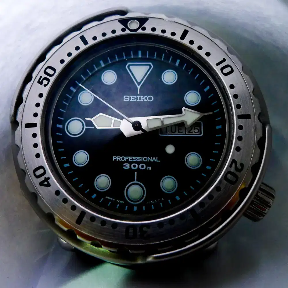 Jam diving legend Seiko Tuna langka SBBN007 7C46-7011