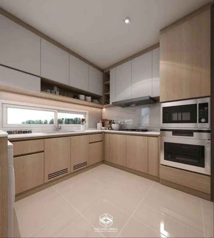 Custom Interior Kitchen Set, Backdrop TV, Lemari, Wardrobe, Kitchenset