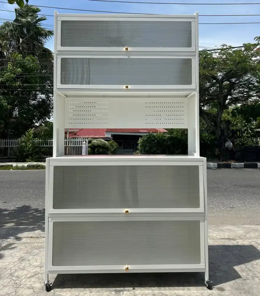 Rak Dapur besi serbaguna 1M/lemari dapur besi/kitchenset/kabinet dapur