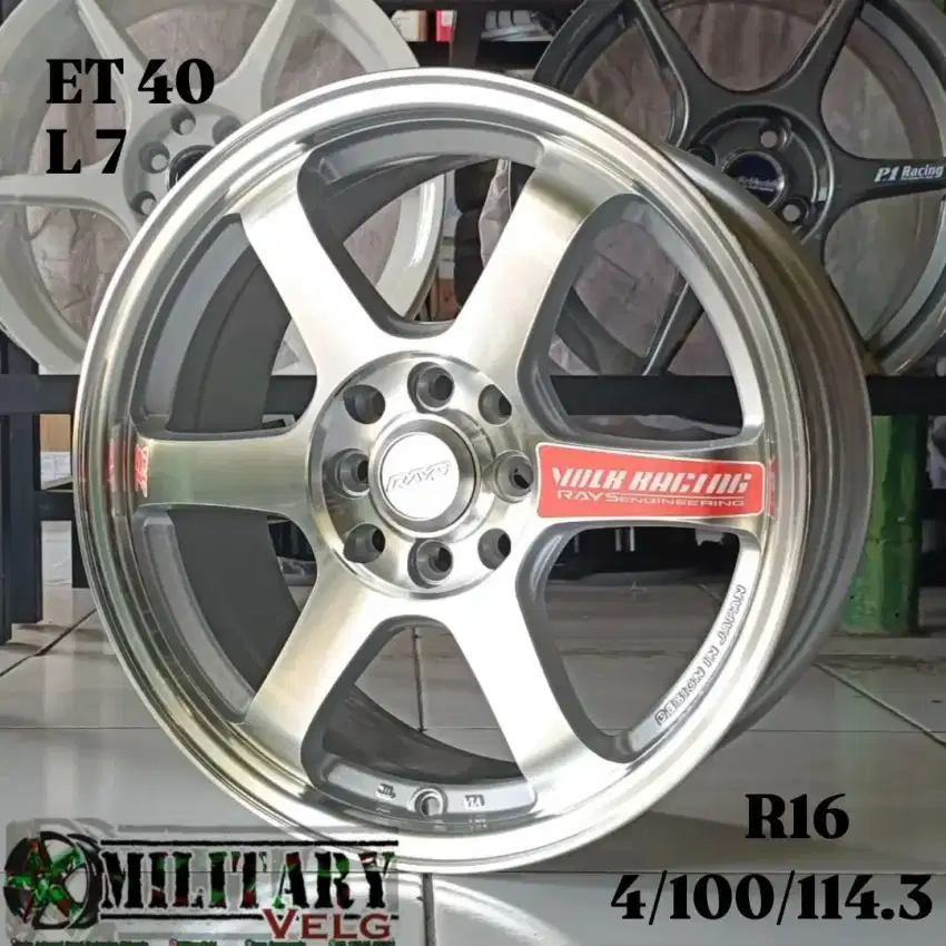 TE37 SL R16 Silverpolish &Blackglossy polish
