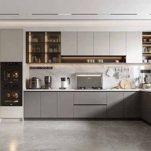 Custom Interior Kitchen Set, Backdrop TV, Lemari, Wardrobe, Kitchenset