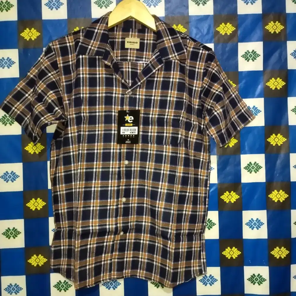 Kemeja erigo short sleeve flanel frigg