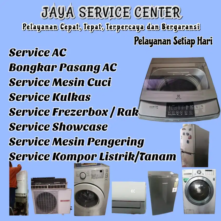 Service AC Kulkas Frezer Bongkar Pasang AC Servis Mesin Cuci Sukolilo