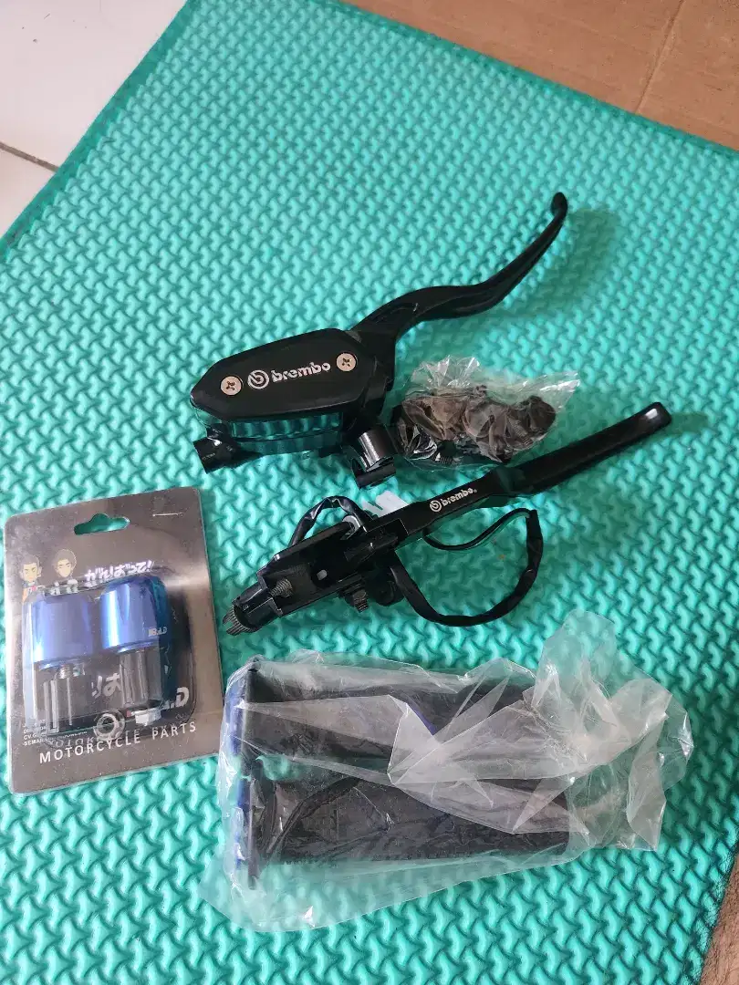 Master rem tabung tipe oval + Handgrip Dominool + Jalu stang cnc semua
