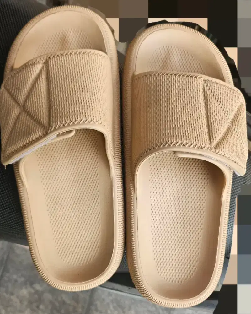 Sandal Slides Ataru Nude Beige Color