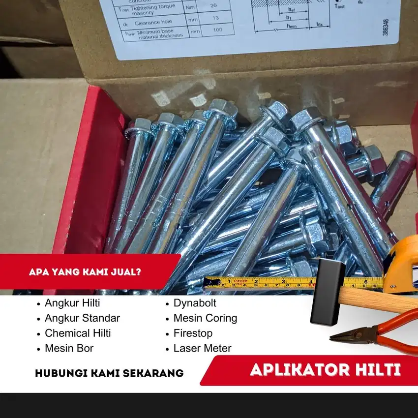 Jual Dynabolt Hilti Berbagai DIameter
