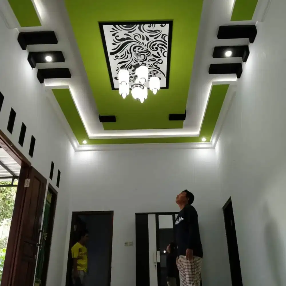 Jasa pemasangan plafond gypsum pvc partisi canopy bajaringan Murah