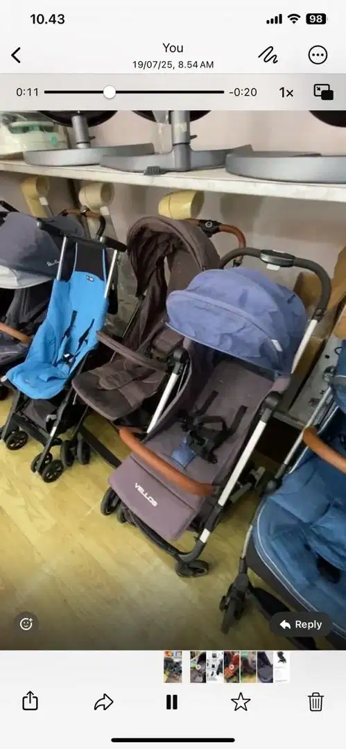 Stroller bayi siap pakai
