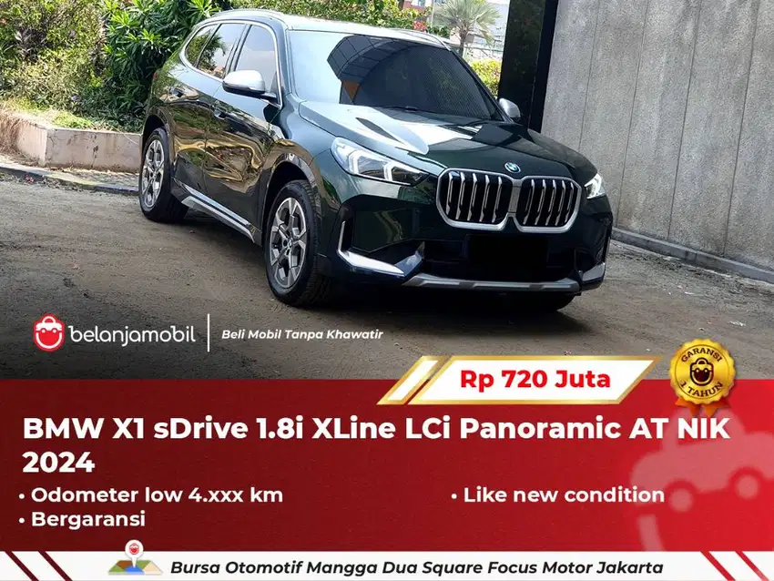 [ LOW KM 4RB ] BMW X1 X 1 sDrive 1.8i XLine LCi Panoramic AT 2024/2025