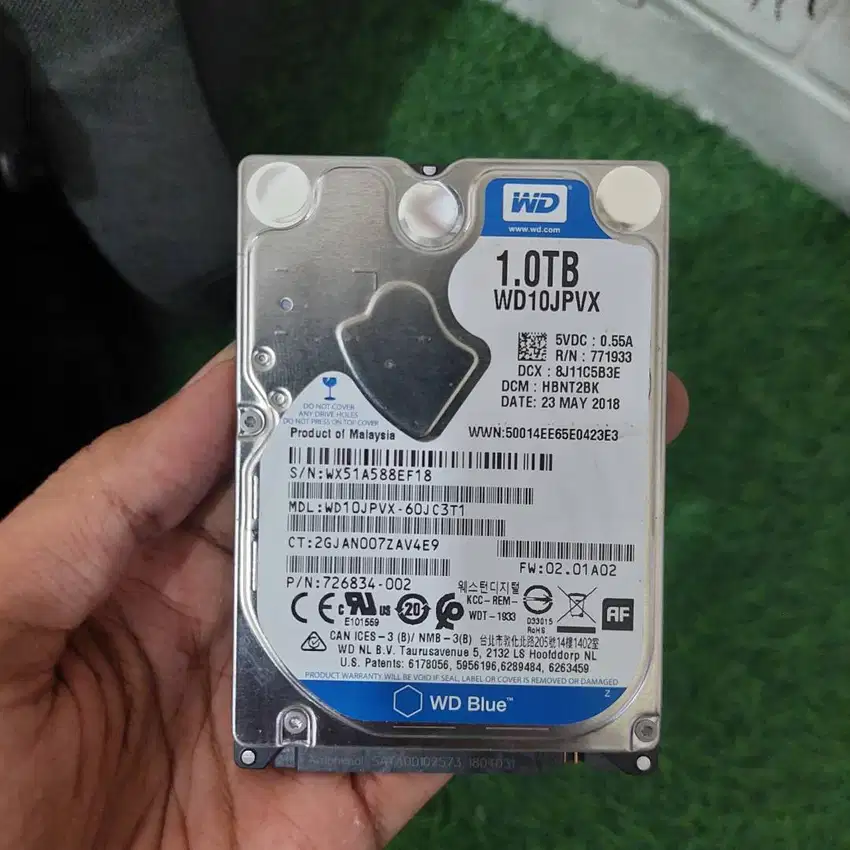 HARDISK COPOTAN LAPTOP WD BLUE 1TB KESEHATAN 100%
