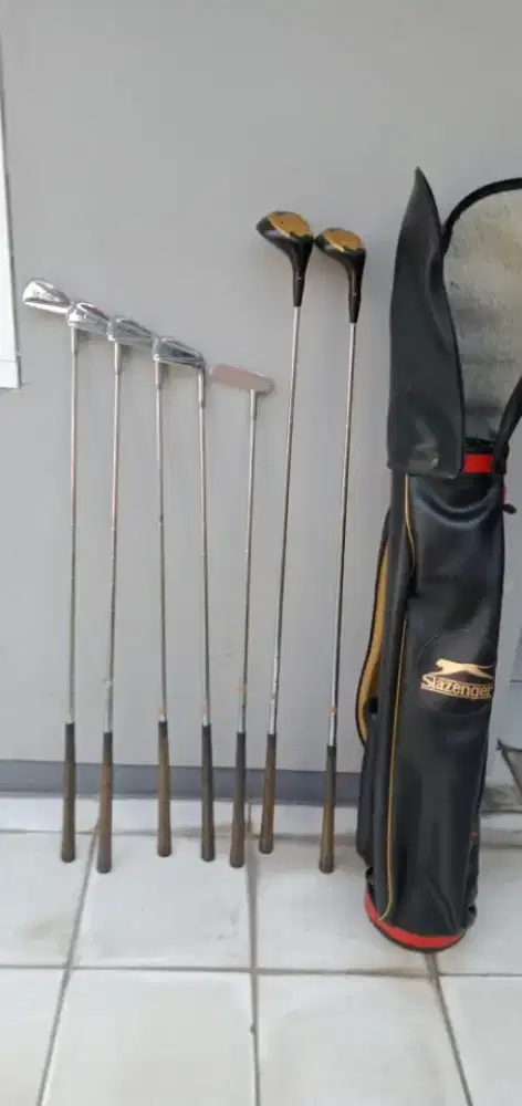 Jual stick golf + tas spalding