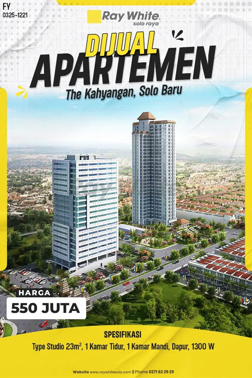 The Kahyangan Apartemen Strategis Murah di Solo Baru