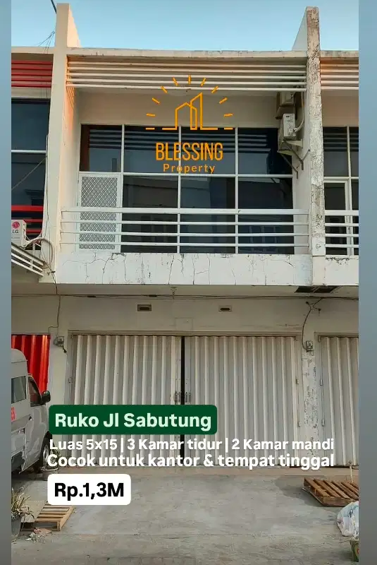 dijual ruko jl sabutung dekat pelabuhan