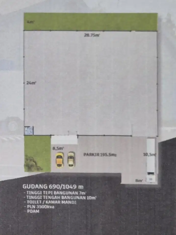 Sewa Gudang di Kawasan Industri Milenium, Cikupa, Tangerang