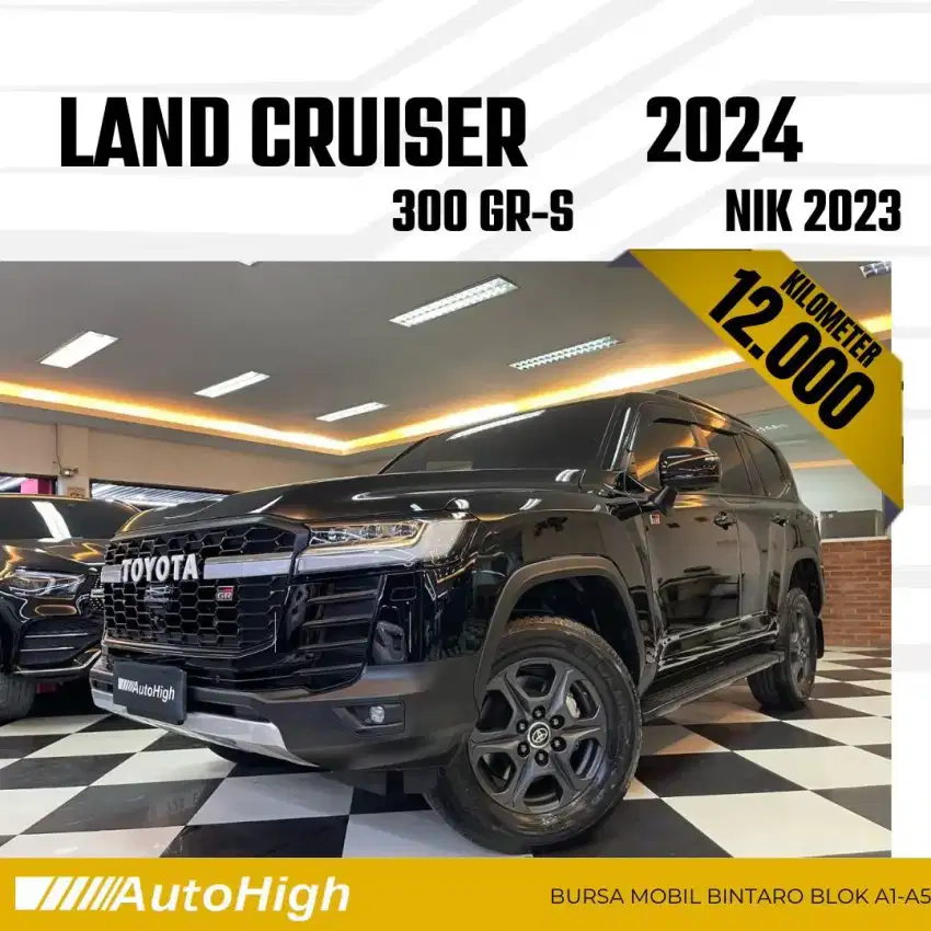 DP10% [Km12.000] Land Cruiser GR 2023 Black  / VX-R Reg 2024 #AUTOHIGH