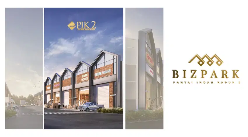 Jual Gudang Bizpark PIK 2 Gandeng 2 Unit Harga BU