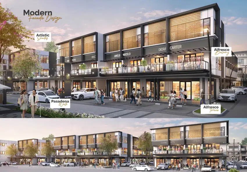Ruko Pasadena Square Paramount Gading Serpong Depan Cluster Pasadena