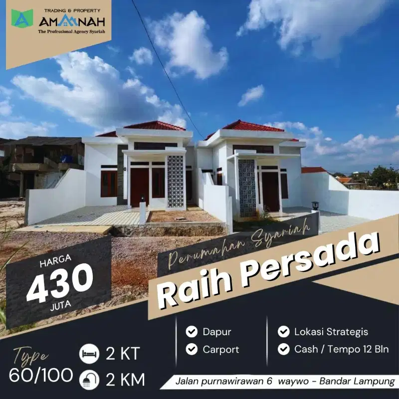 RAIH PERSADA RESIDENCE GUNUNG TERANG BANDAR LAMPUNG