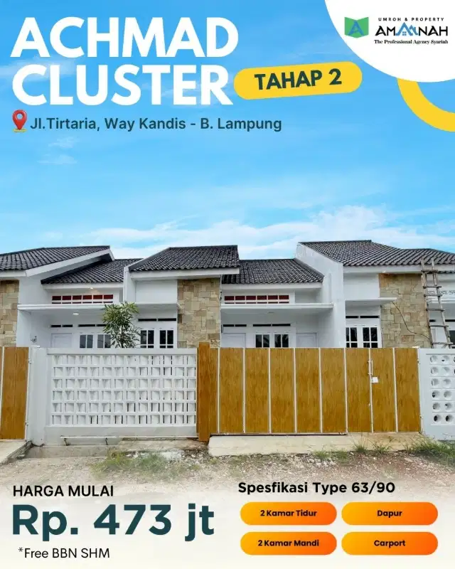 PERUMAHAN ACHMAD CLUSTER WAY KANDIS TANJUNG SENANG BDL