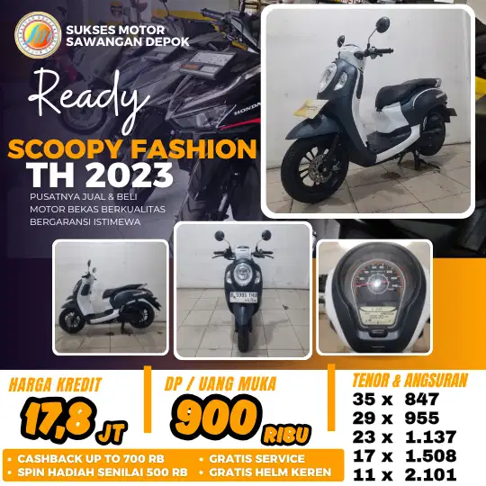 BISA CASH KREDIT HONDA NEW SCOOPY FASHION TH 2024 MULUS BERGARANSI