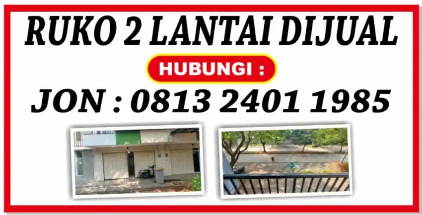 DI JUAL RUKO 2 LANTAI - TANPA PERANTARA