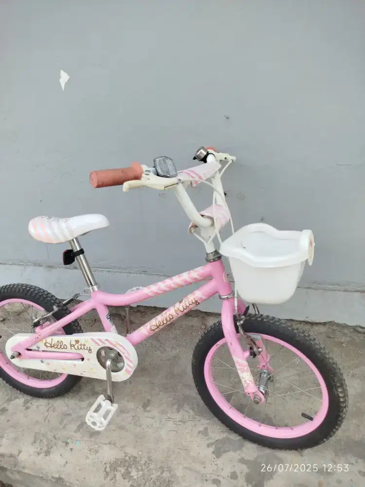 Sepeda anak polygon uk 16 original srasa baru tipe hello kitty