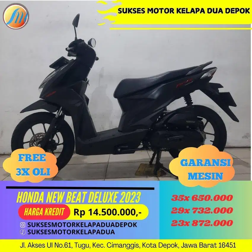 HONDA NEW BEAT DELUXE 2023 CASH/KREDIT SYARAT MUDAH PROSES CEPAT