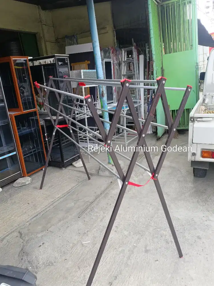 Jemuran Super Coklat 180cm standar