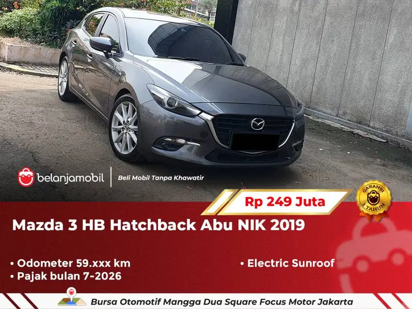 [ GARANSI 1TH ] Mazda3 Mazda 3 HB Hatchback Sunroof Abu 2019/2020