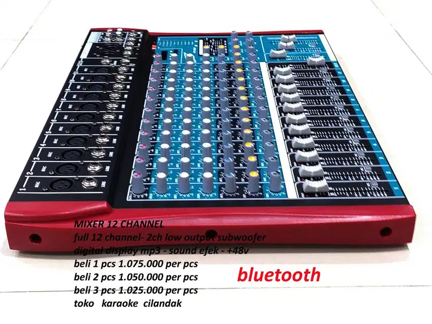 MIXER 12 CHANNEL full 12 channel- 2ch low output subwoofer digital