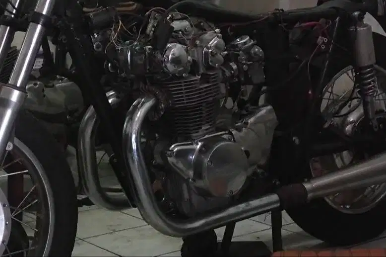 Engine Honda Twin CB450K0 Black Bomber Mesin Moge Classic 450cc